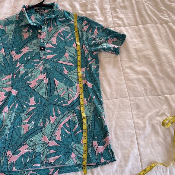 Bad Birdie Palmnado Floral Polo Shirt - Picture 7 of 9